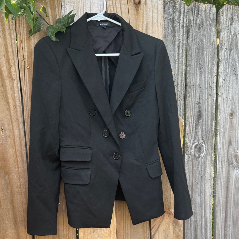 Express Classic Black Blazer - Picture 1 of 6